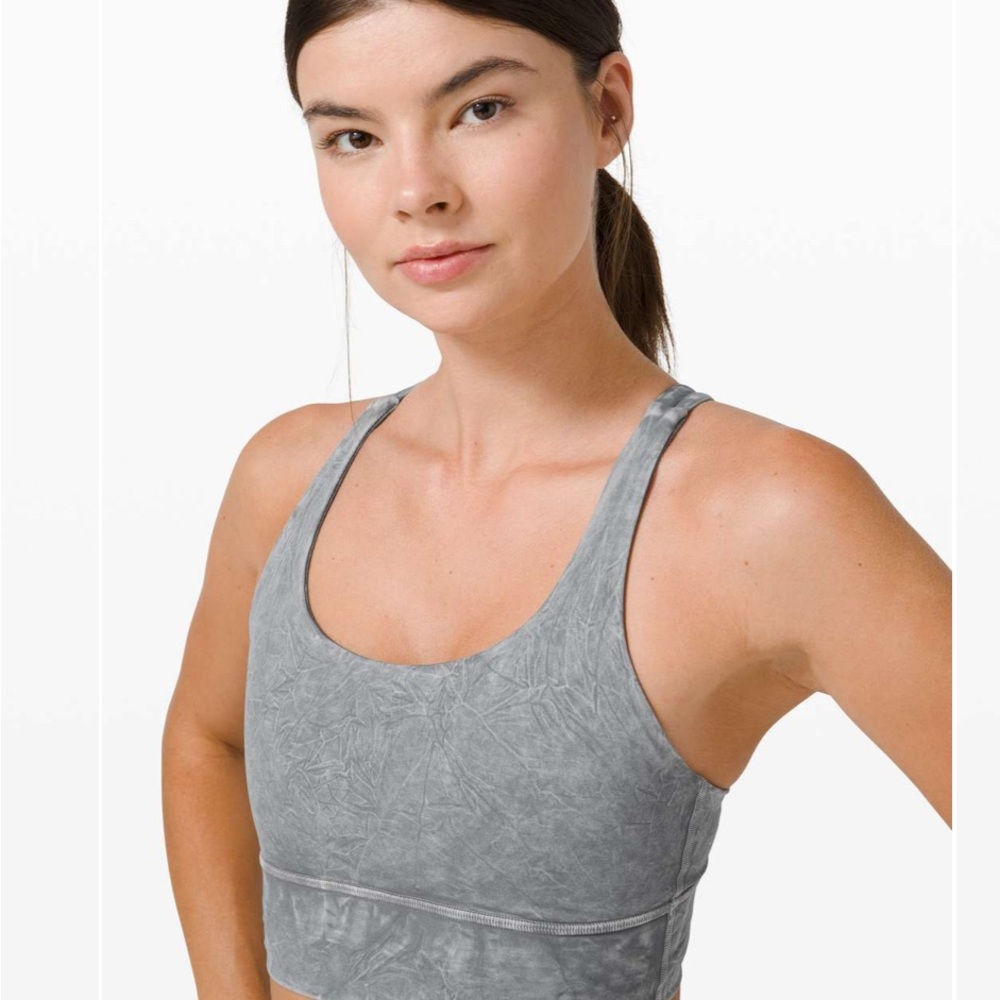 Lululemon Energy Bra Ice Wash Asphalt Gray Size: XS - Picture 6 of 10